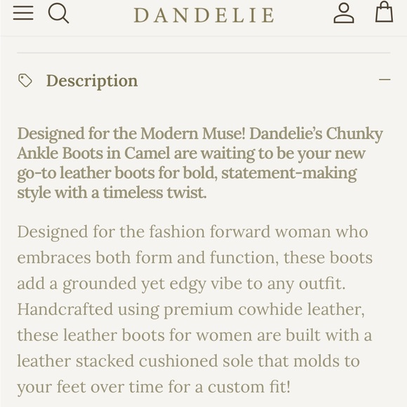 Dandelie chunky ankle boots - Picture 6 of 7